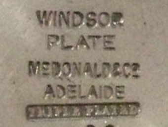 McDonald & Co: Windsor plate trademark