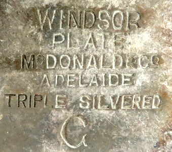 McDonald & Co: Windsor plate trademark