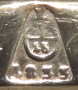 Austria: L Trieste hallmark 1833, 15 loth