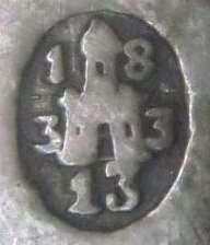 Pest 1833 hallmark, maker Giergl Alajos