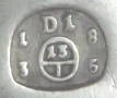 Austria: D1 Przemysl/Premissel (Galicia) hallmark 1835, maker  M. Dietrich