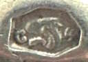 small items, code fineness 4 750/1000 hallmark: town of Prague