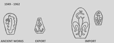 Slovakia silver hallmarks: 1941 - 1949 and Czechoslovakia 1949 - 1962