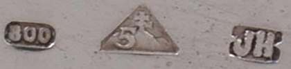 Czechoslovakia silver hallmarks: 1929 - 1941