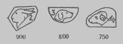 Czechoslovakia silver hallmarks: small works 1921 - 1929