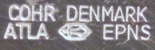 Cohr silverplate mark