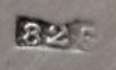 Denmark: 826/1000 silver fineness mark