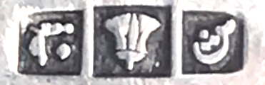 Egypt silver lotus with dots mark 90/100 fineness