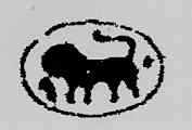 The lion mark and the the assay office mark with silver fineness in use before 1916