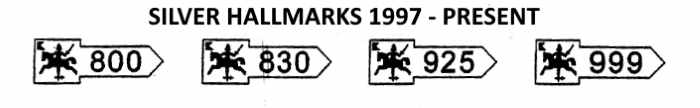 Lithuania silver hallmarks 1997-present