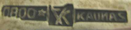 Russian hallmarks in Lithuania (Kaunas)