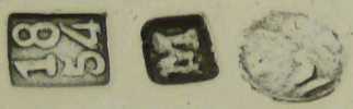 Malta silver hallmarks 1826 - 1857, date 1854