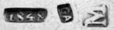 Malta silver hallmarks 1826 - 1857: maker Giovanni Azzopardi, date 1848