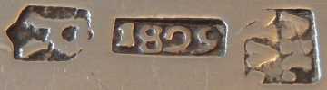 Malta silver hallmarks, maker Andrea Naudi, date 1829