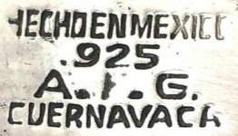 Mexico silversmith: A.F.G. unidentified