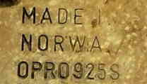 Norway maker's mark: OPRO Produkter - Oslo