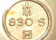 Norway maker's mark: Aksel Holmsen -  Sandefjord (from 1932)
