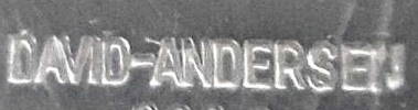 Norway maker's mark: David Andersen