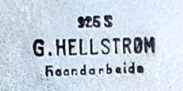 Norway maker's mark: Gustav Hellstrom - Stavanger (1868 - 1957)