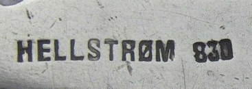 Norway maker's mark: Gustav Hellstrom - Stavanger (1868 - 1957)