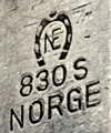 Norway maker's mark: Nils Erik Elvik (1853-1935) - Oslo