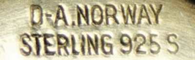 Norway maker's mark: David Andersen