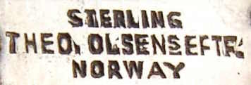 Norway maker's mark: Theodor Olsen
