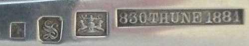 Norway maker's mark: N.M. Thune - Oslo (1857 - present)