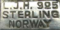 Norway maker's mark: Leif Johan Hansen - Bergen