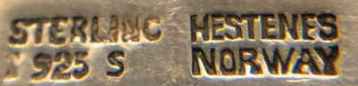Norway maker's mark: Kristian M. Hestenes - Bergen