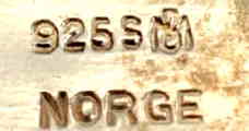 Norway maker's mark: Bernard Meldahl - Oslo