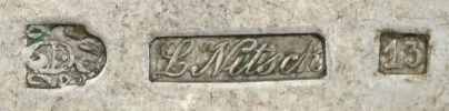 Austria-Hungary silver hallmark: 1866 town of Krakow