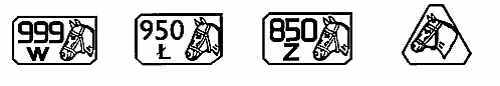 Polish platinum hallmarks: 2012-present