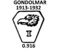 Portugal silver hallmark 1913/1932: Gondomar small items .916 fineness