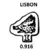 Portugal silver hallmark 1887/1937: Lisbon approximate small items .916 fineness