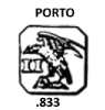 Portugal silver hallmark 1887/1937: Porto .833 fineness