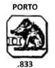 Portugal silver hallmark 1887/1937: Porto approximate .833 fineness