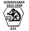 Portugal silver hallmark 1913/1938: Gondomar approximate .833 fineness