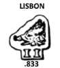 Portugal silver hallmark 1887/1937: Lisbon approximate small items .833 fineness