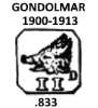 Portugal silver hallmark 1900/1913: Gondomar approximate small items .833 fineness