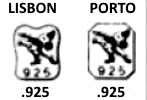 Portugal silver hallmark 1985/2015: .925 fineness large works