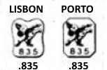 Portugal silver hallmark 1985/2015: .835 fineness large works