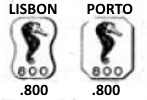 Portugal silver hallmark 1985/2015: .800 fineness export items