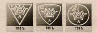 Romania silver hallmarks: 1937-1949