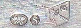 mark for foreign silver imported into Sweden