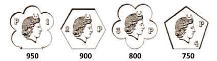 Austria-Hungary silver hallmarks: large works 1866-1937, town of Pest