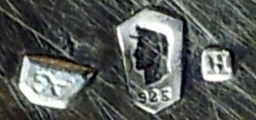 Hungary silver hallmarks: large works 1966 - 1999, 925/1000 fineness