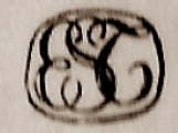 Kingdom of Sardinia Import mark 1824-1872: EST (Estero=foreign) in uppercase script