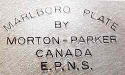 Morton-Parker Ltd, Trenton, ON, Canada: Marlboro Plate trademark
