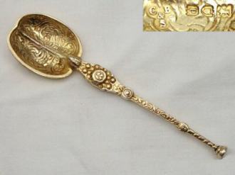 anointing spoon: Charles Boyton & Son